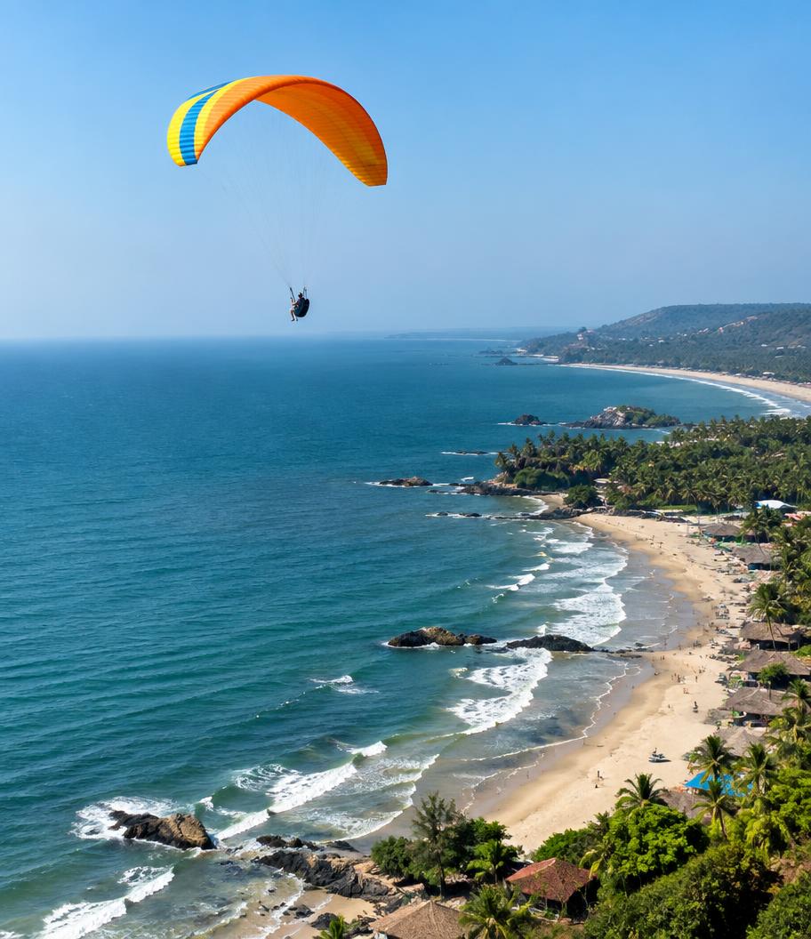 Coastal paragliding